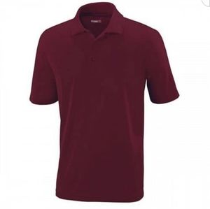 Core 365 Burgandy Mens Performance Pique Polo Shirts Suze 2xl